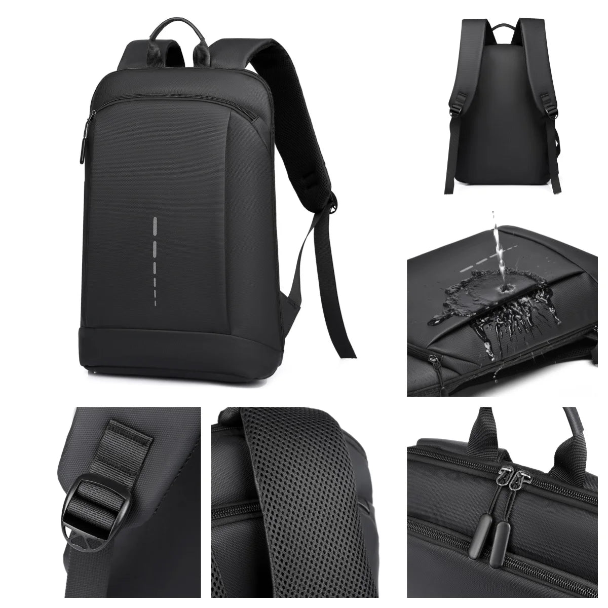Men's Waterproof Backpack Ultra-Lightweight Men's Backpack Stylish Men's Backpack 15.6-inch Laptop Backpack