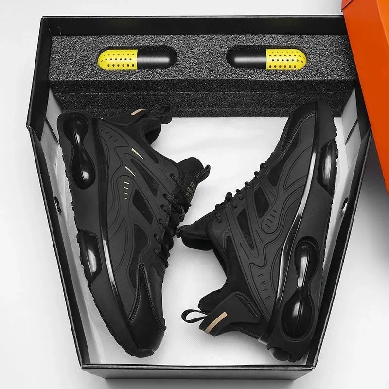 Men's Breathable Sports Shoes - Trendy All-Match Thick Bottom Anti-Slip Casual Dad Shoes