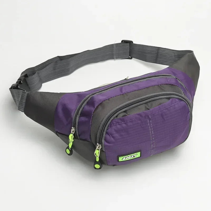 Travel Waist Bag Zipper Adjustable