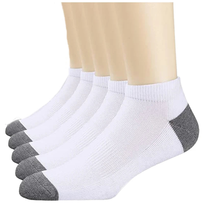 14 - 10 - 5 - 4 - 3 pairs - Men's Crew, Quarter Crew, and Ankle Socks Cotton Socks for All Seasons - Solid Color and Versatile