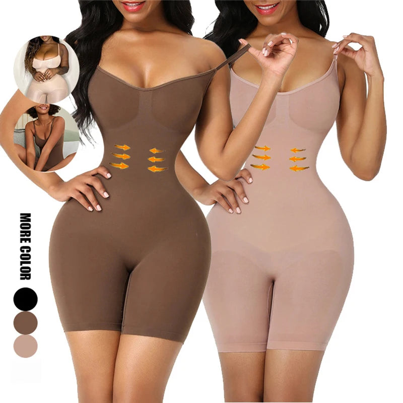 Women Colombianas Corset Slimming Butt Lifter Full Body Shaper Seamless Bodysuit Compression Open Crotch Push Up Shapewear