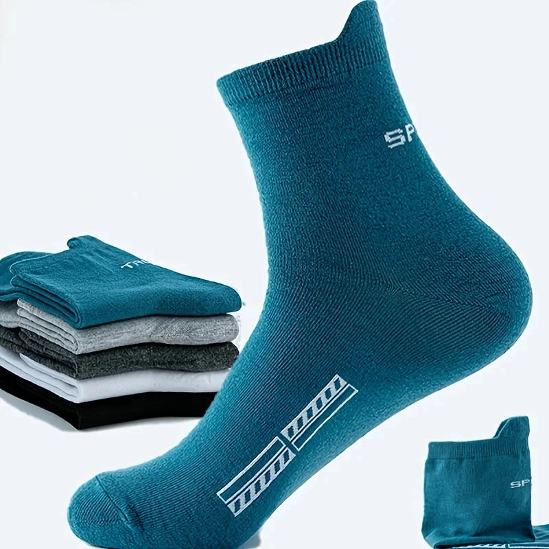 30 - 10 - 6 - 5 - 4 - 3 pairs - Men's Cotton Breathable Comfortable Ankle Socks