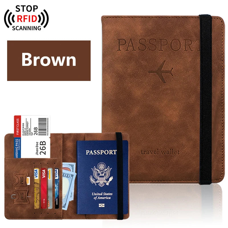 Passport Holder for Travel Essentials - Passport Wallet Cover Case for Travel Accessories - Passport Book Holder