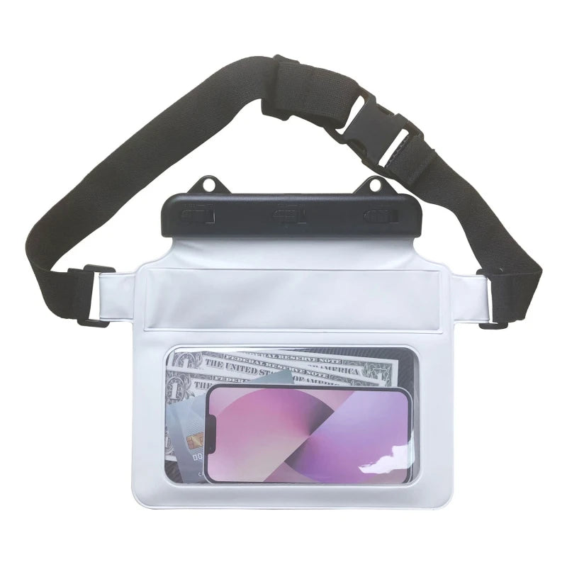 Waterproof Dry Bag Pouch for Phone with Adjustable Waist Strap Thick