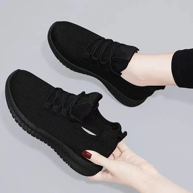 Women's Breathable Non-slip Platform Casual Shoes - Korean Running Shoes
