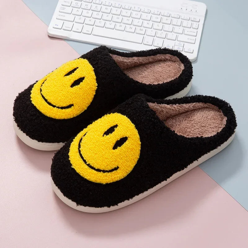 Smile Pop Winter Indoor Comfortable Plush Slippers
