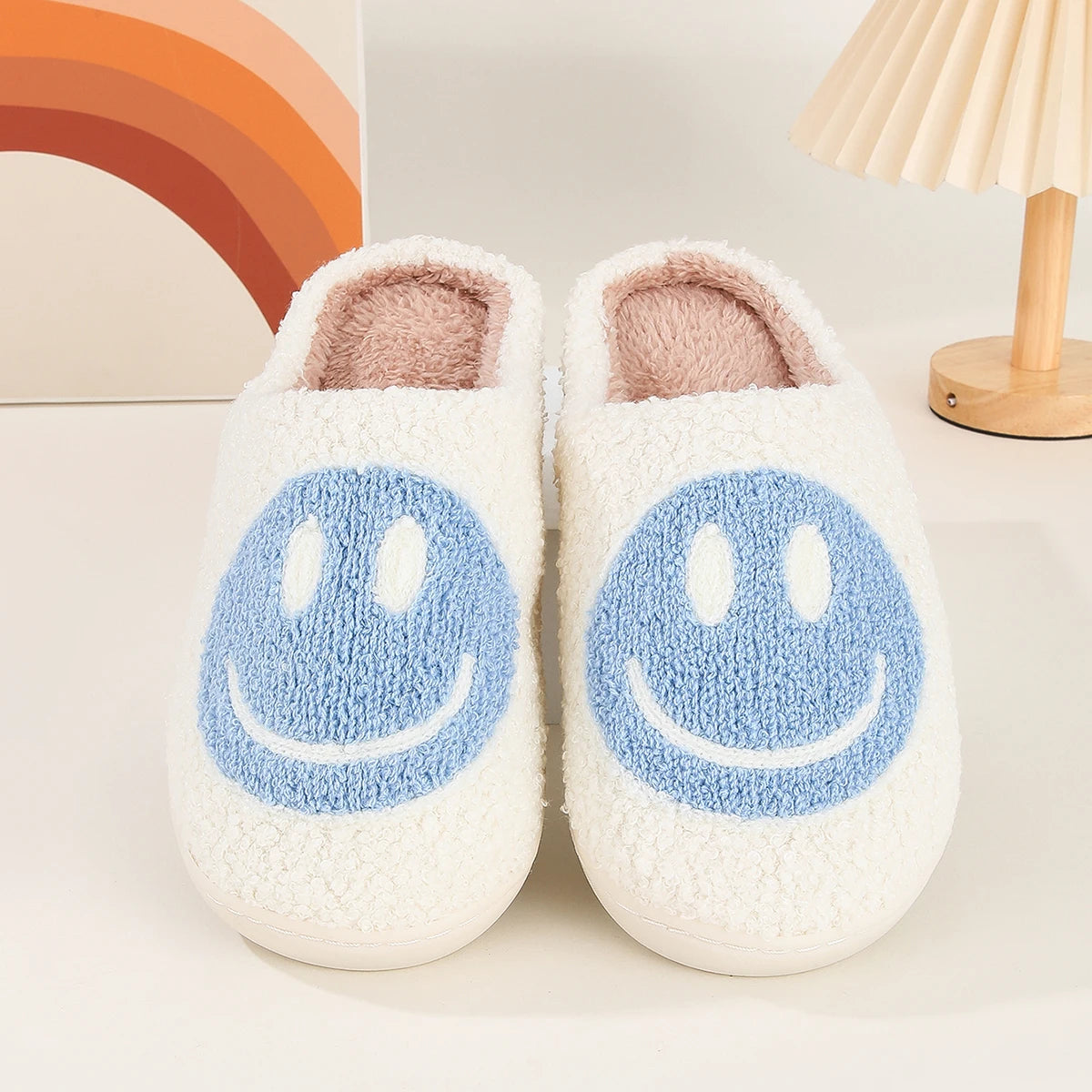 Smile Pop Winter Indoor Comfortable Plush Slippers