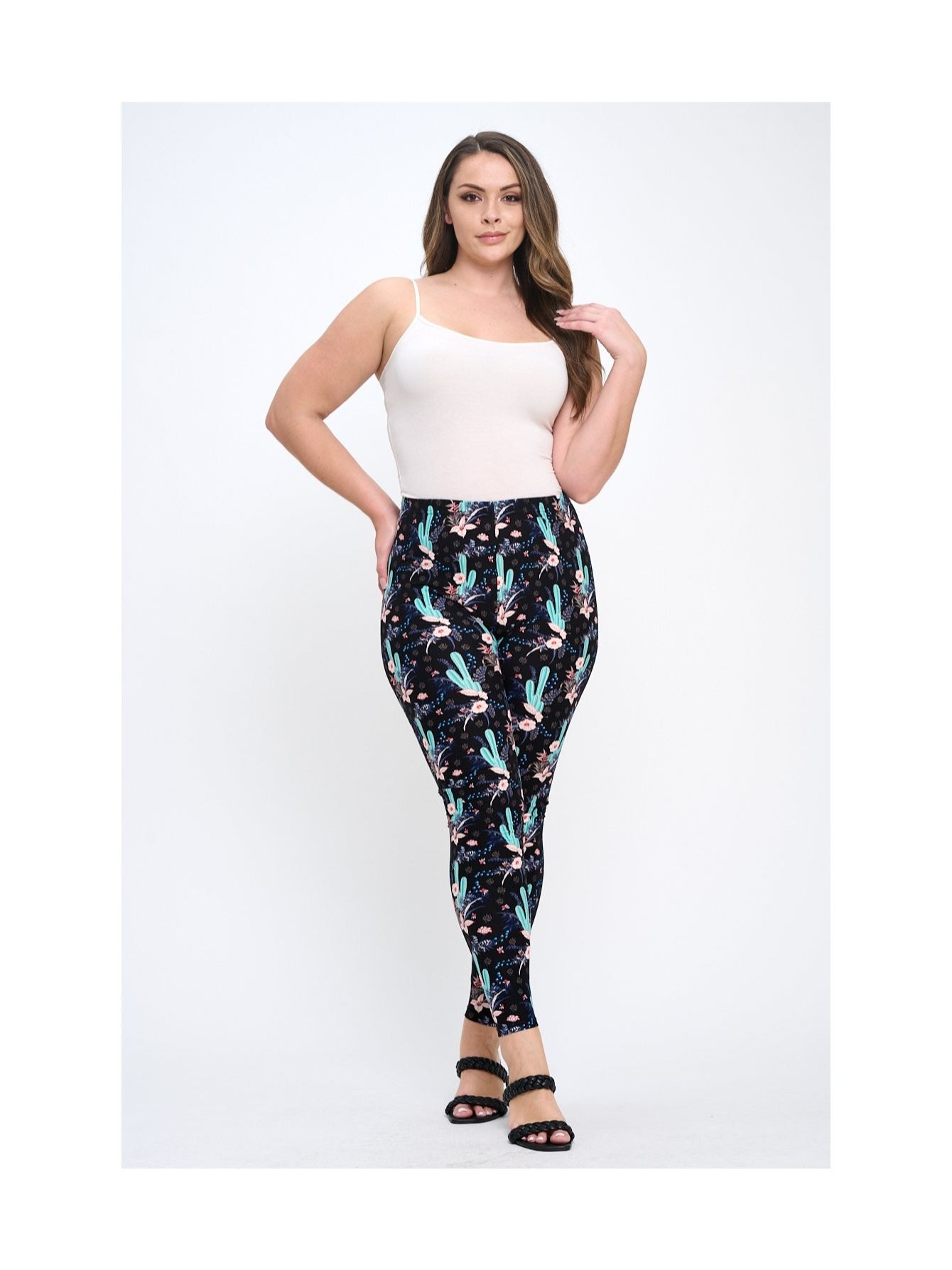 10 pairs &amp; 20 pairs - Plus Size Women's Multi-Pack of Randomly Assorted Fashion Lounge Leggings - Comfortable Soft Pull-On Breathable Leggings - 1X - 2X - 3X - 4X - 5X