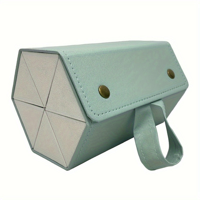 6-compartment Small Optical Glasses Storage Box, Small And Medium Sized Fashion Glasses Storage With Elastic Rope