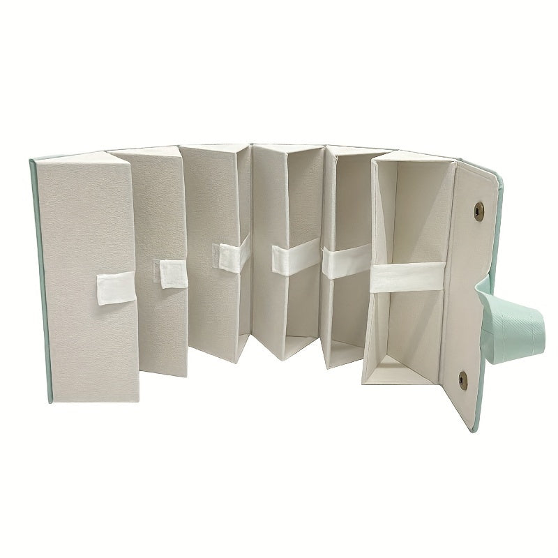 6-compartment Small Optical Glasses Storage Box, Small And Medium Sized Fashion Glasses Storage With Elastic Rope