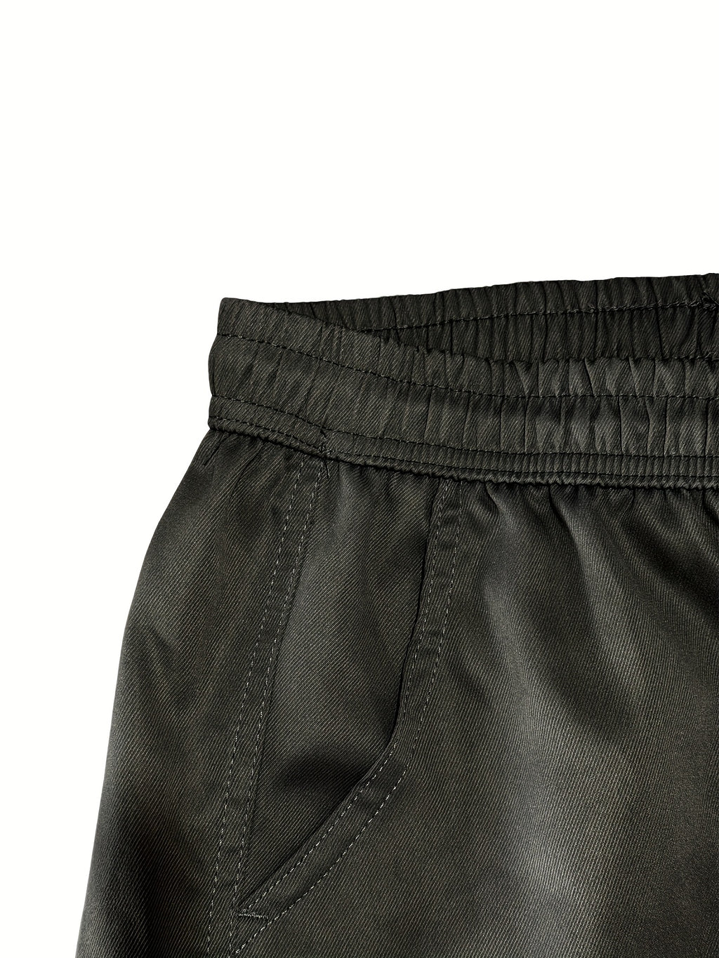 4 pairs - Men's Loose Drawstring Waist Work Pants - Multi-Pocket Stretch High Waisted Trendy Street Style Breathable Casual Trousers