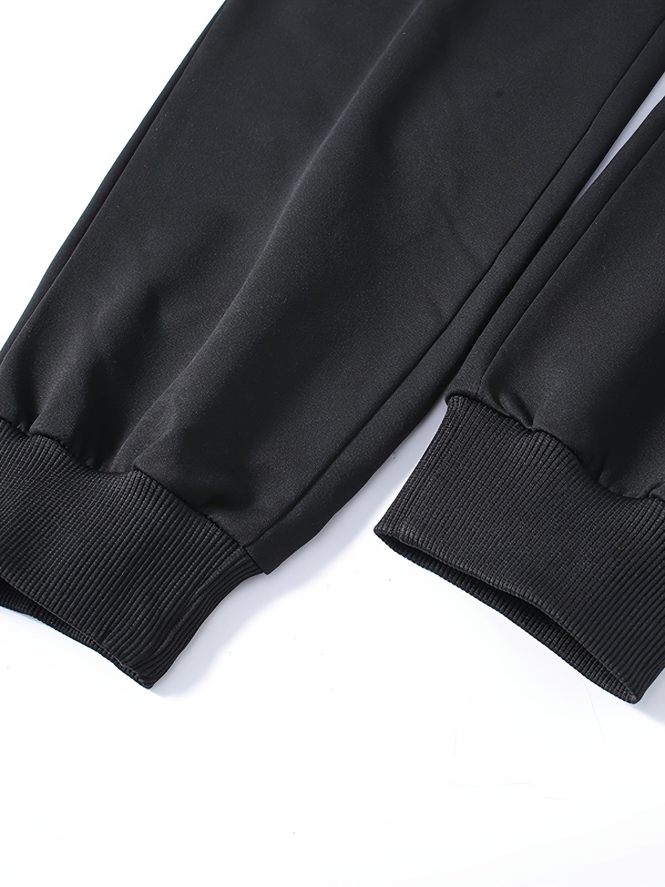 3 pairs - Men's Athletic Pants - Stretch Joggers with Zippered Legs, Elastic Drawstring Waist - Gym, Casual, Outdoor - All-Season Loose Fit Trousers - Heavy-Duty for Everyday &amp; Formal Wear - Ideal Gift for Men, Jogging Pants, Soft