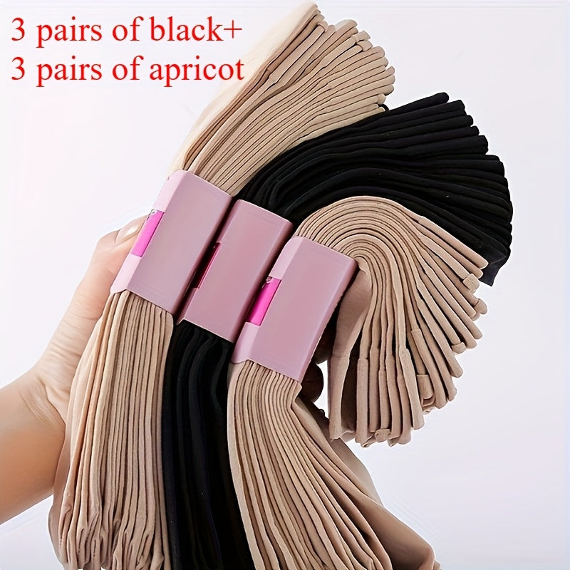 4/6/8 Pairs - Women's Thickened Warm Socks - Soft, Breathable, All-Season Mid-Calf Socks in Solid Color - Comfortable Elastic Design for Casual and Formal Wear - Elegant Skin-Friendly Material