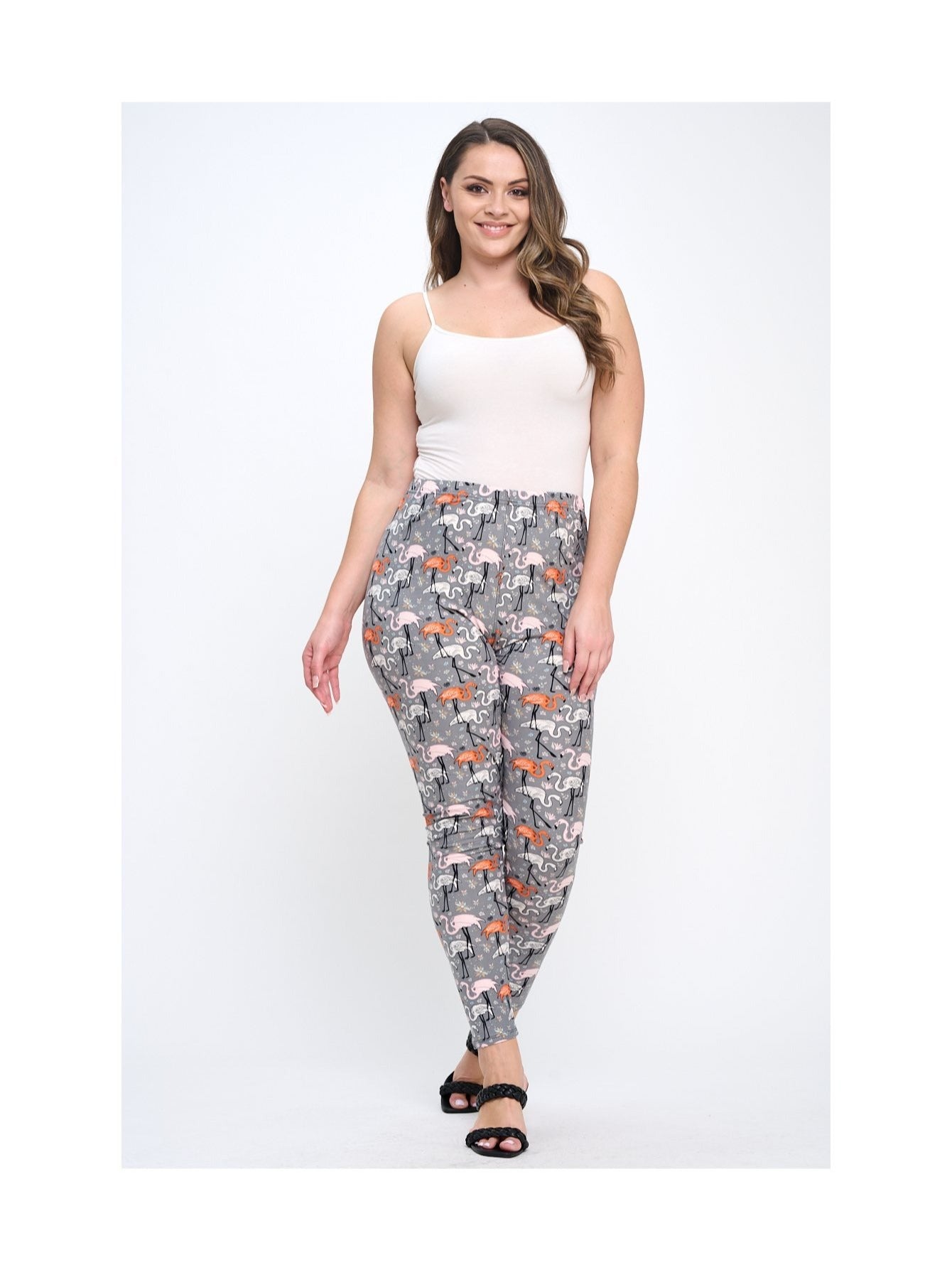 10 pairs &amp; 20 pairs - Plus Size Women's Multi-Pack of Randomly Assorted Fashion Lounge Leggings - Comfortable Soft Pull-On Breathable Leggings - 1X - 2X - 3X - 4X - 5X