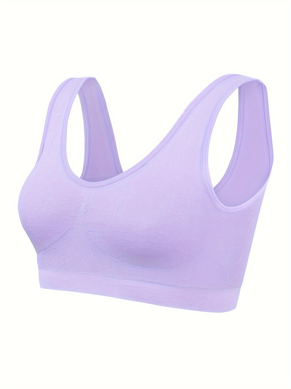7 pcs - Solid Seamless Sporty Bra - Comfy & Breathable Bra - Women's Lingerie & Underwear